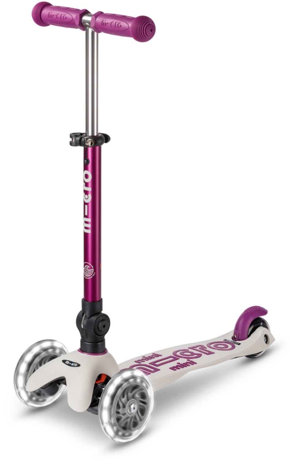 Micro, Mini Micro Deluxe Foldable LED, 3-Wheel Kids Scooter, Ages 2-5