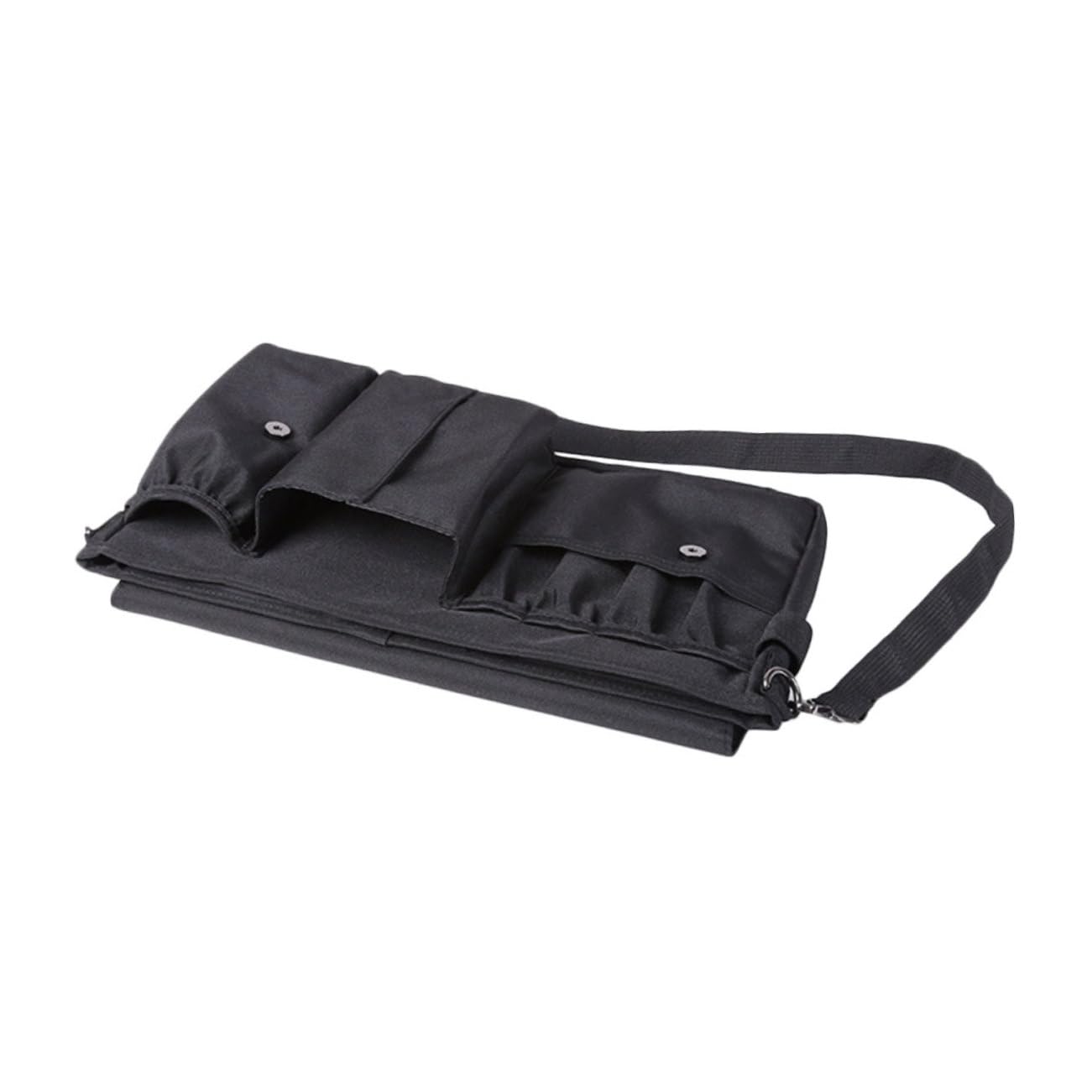 Bolsa Organizadora de Maquillaje Cinturón, Lona Negra Portátil
