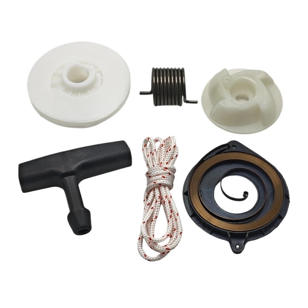 Kit de poulie lanceur à rappel automatique avec ressort et pince for tronçonneuses 435, 440, 445, 450, 445E 450E
