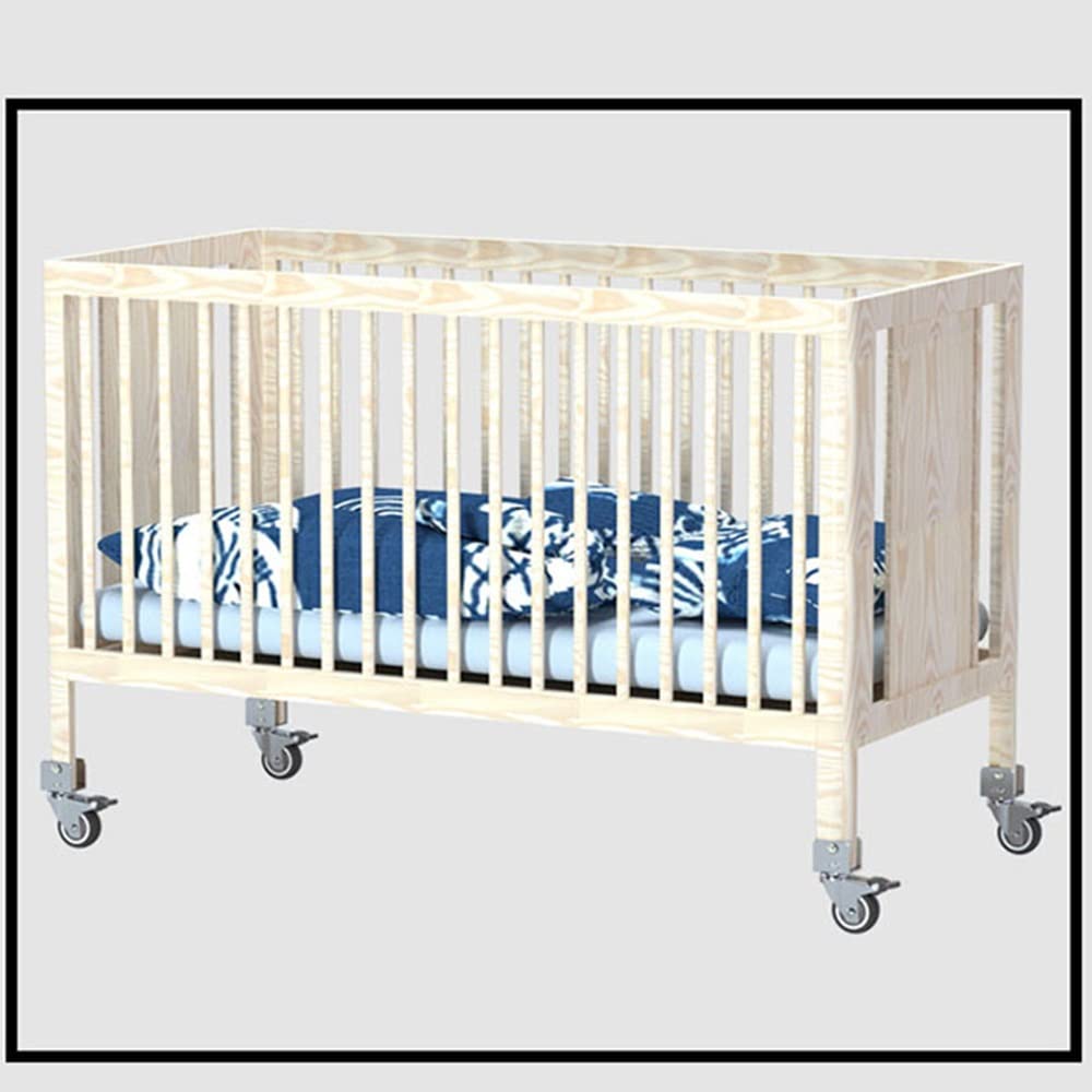 FREAZE 5,1 cm U-Halterungsrollen Lenkrollen für Möbel, geräuschlose Lenkrollen für Babybett, Gummirollen mit Schrauben, U-Halterung-16 mm/18 mm/20 mm/22 mm/25 mm (Farbe: 4 mit Bremse, Größe: 25 mm)