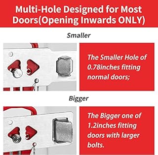 Portable Door Lock 2Pack Extra Lock for Additional Privacy and Safety in Home,Hotel and Apartment,Prevent Unauthorized Entry,Protect Family Security in Traveling,Home,Bedroom,Hotel,Apartment,AirBNB