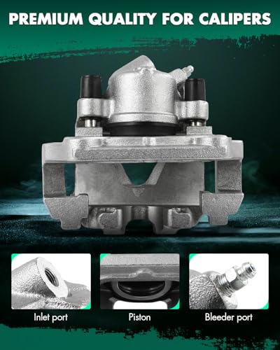 Image of SCITOO Front Left Brake Caliper With Bracket 19B3361 Compatible For BMW For 323i 2006-2011,For BMW For 328i 2008-2013,For BMW For 328i xDrive 2009-2013,For BMW For 328xi 2008,For BMW For X1 2013-2015