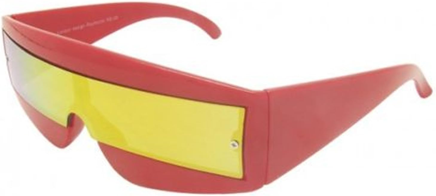 Futuristic Wrap Around Robocop / Lady Gaga / Cyclops / Neon Glasses Sunglasses - 6 Colours - Full UV400 Protection