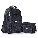 Insular Diaper Bag Backpack,Multi-Function Backpack Nappy Bags for Mom &Dad,Mummy Shoulder BagsWith Changing Pad, Stroller Straps for Boys &Girls,Travel Organizer Baby Care Bag (grey)