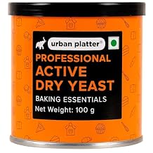 Urban Platter Active Dry Yeast | 3.53 Oz 100g | Fast Rising Yeast for Baking Bread, Pizza, Cakes & Dough | Professional Grade & Gluten Free | No Preservatives | Ideal for Home & Commercial Use