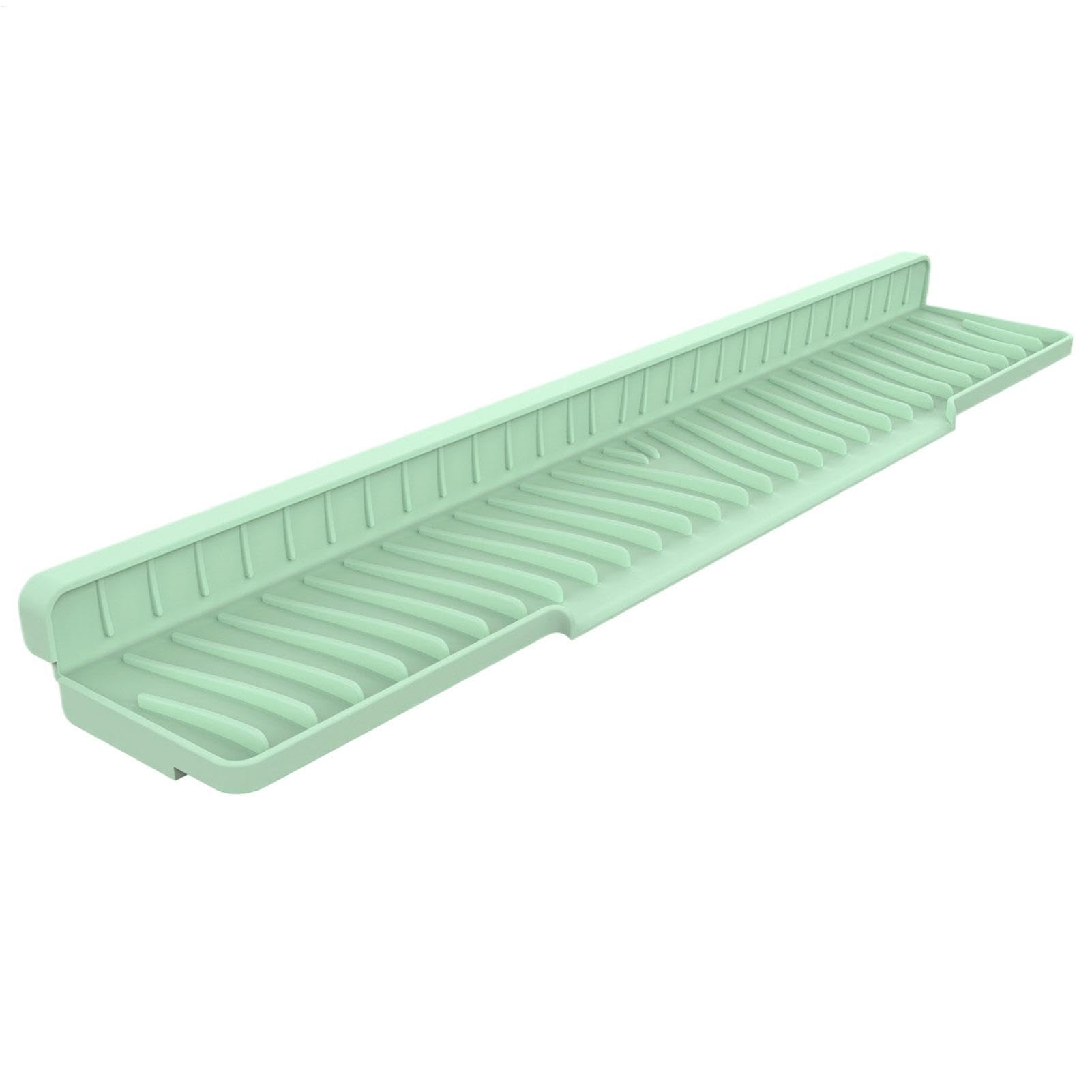 Tapete de silicona para fregadero plegable con canales de drenaje rápido