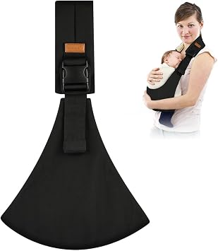 AOOWU Baby Carrier, Baby Sling Carrier, Toddler Carrier, Baby Wrap Carrier with Adjustable Shoulder Straps, Child Sling Baby Side with Shoulder Strap, Baby Sling for Newborns to Toddlers