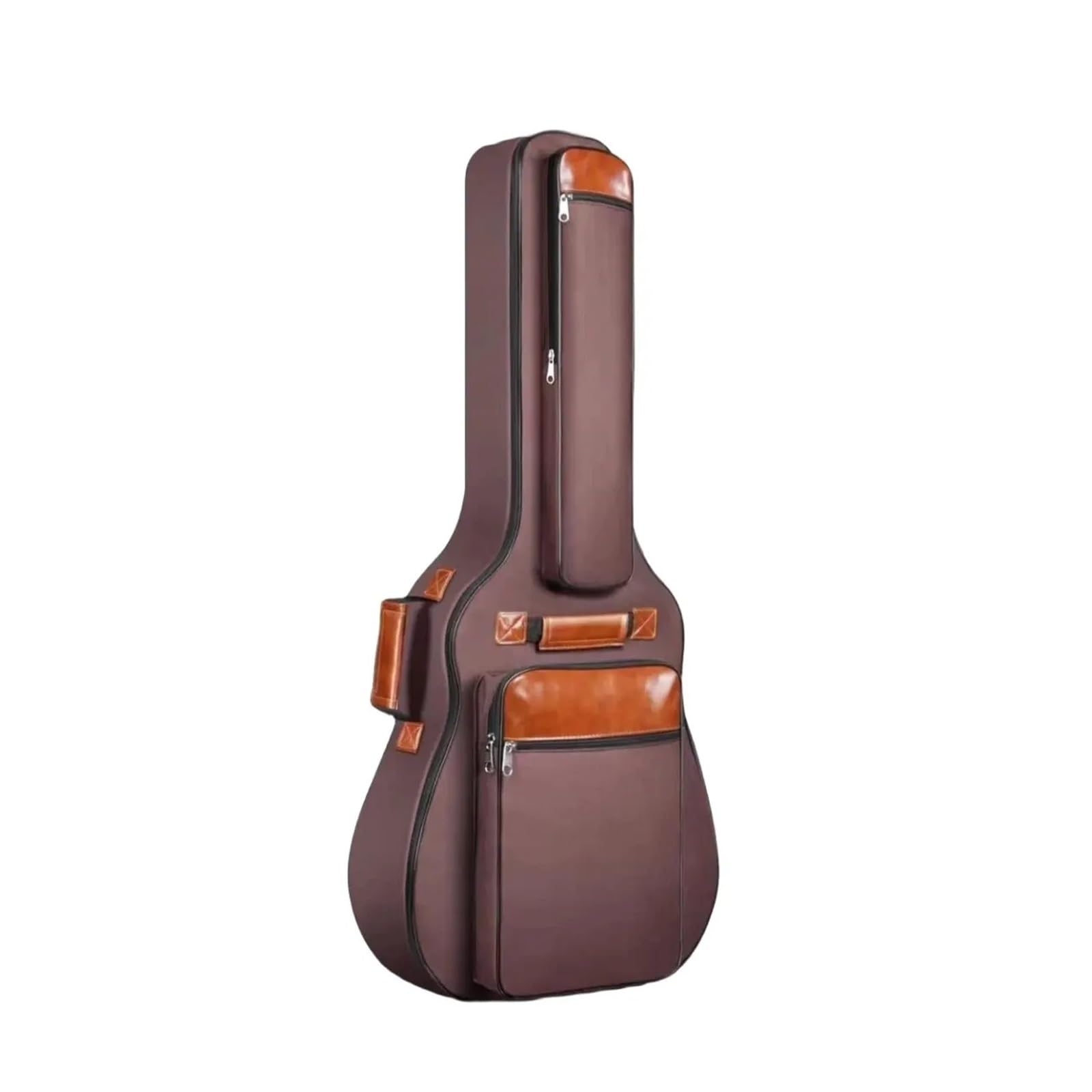 Funda Guitarra Bolsa for Guitarra de 41 Pulgadas, Gruesa, Impermeable, Nailon Oxford, con Doble Correa y Acolchado algodón, Mochila Concierto(Coffee)