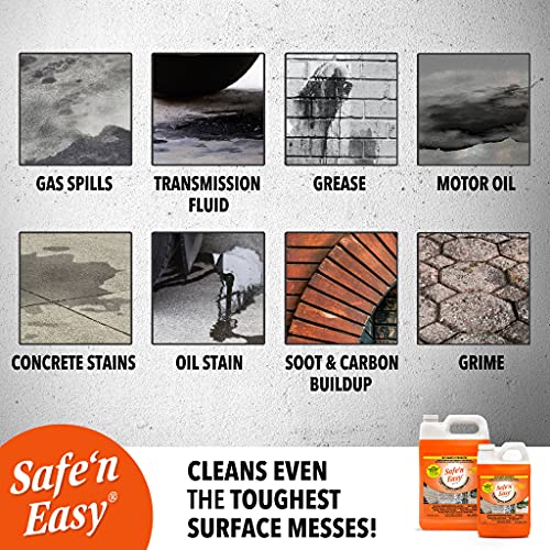 Safe \'n Easy Ultimate Stone, Granite & Masonry Cleaner, Professional Formula, Heavy Duty, Non-Toxic, No Hazardous Fumes, Fresh Orange Scent (1 Gallon)