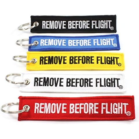 Rotary13B1 - Remove Before Flight MULTI COLOR 5 Pack Key Chains Cover