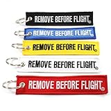 Rotary13B1 - Remove Before Flight MULTI COLOR 5 Pack Key Chains