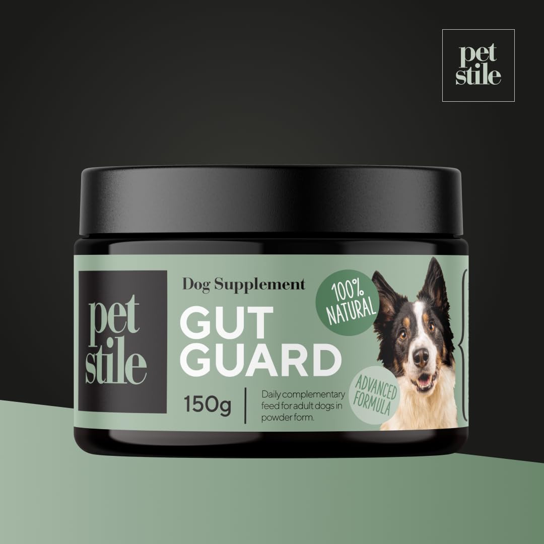 Gut Guard Verdauungsgesundheit Hunde Probiotika 150g, Probiotisches & Präbiotisches Pulver für eine gesunde Verdauung & Immunsystemstärkung (‎‎150 g (1er Pack))