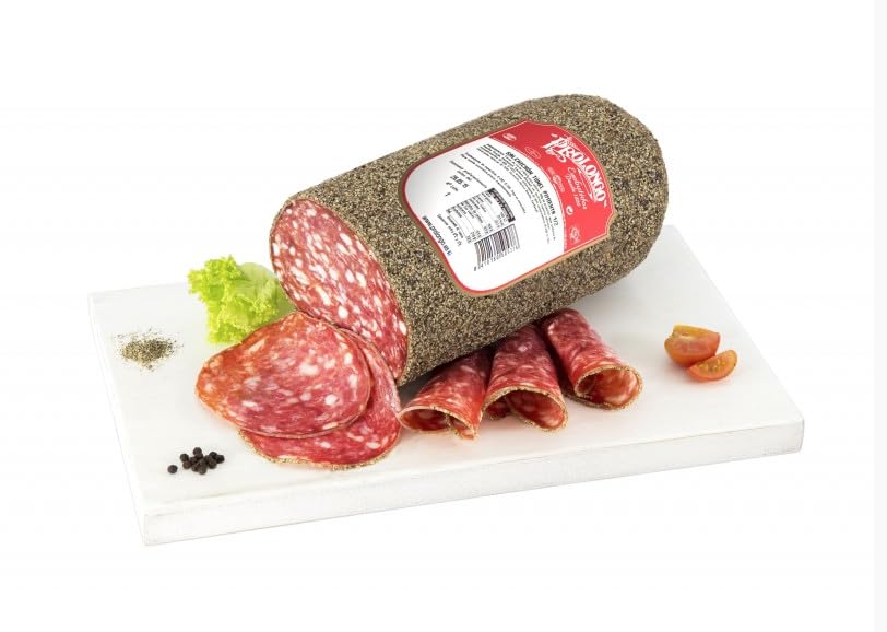 Salchichón Túnel de Pimienta, Piezas de 2,100 Kg, en la Selección Especial Ibéricos a Domicilio Gourmet. 2,100 Kg Aprx