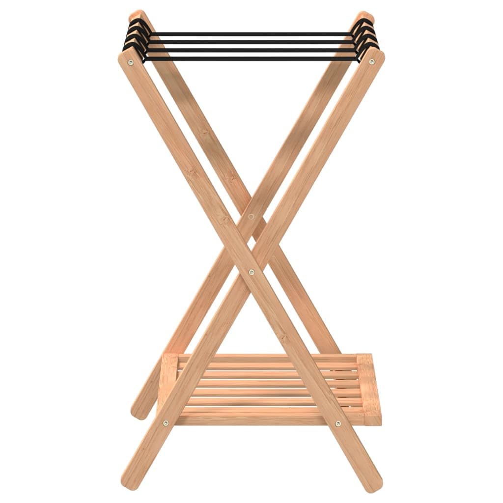 VidaXL Portabagagli in Bambù 68x38x58 cm