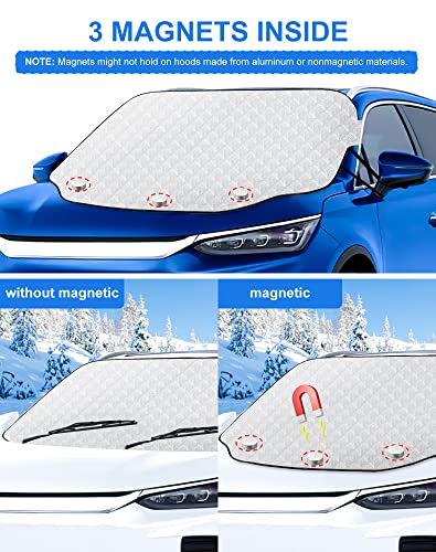 Karvipark Windshield Snow Cover, Suv Magnetic Windscreen Cover, Snow Uv Ice Protection Front Window Cover, Sunshade Snow Cover For Cars Suvs Trucks #TOP2