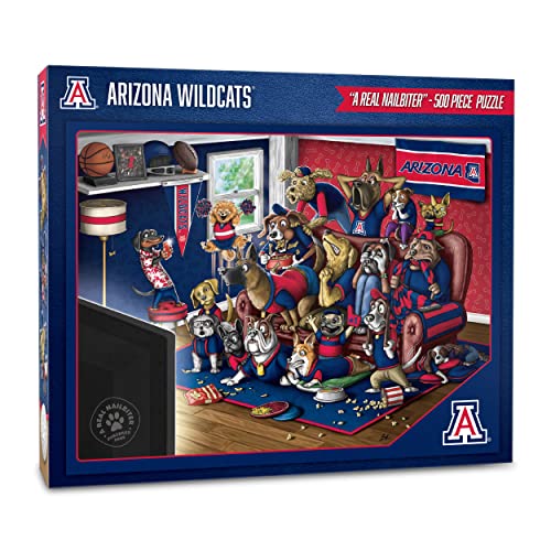 YouTheFan NCAA Arizona Wildcats Purebred Fans 500pc Puzzle - A Real Nailbiter