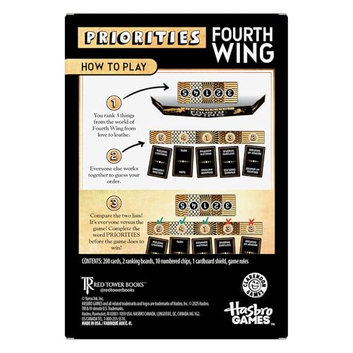 Hasbro Gaming Priorities Fourth Wing Edition Juego de Mesa miniatura 2