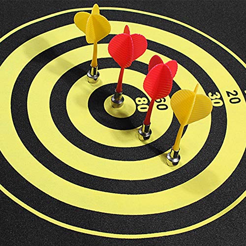 Alvo de dardos, Andoer Dardos de dardos magnéticos de 15 polegadas com lados acondicionados Dardos d