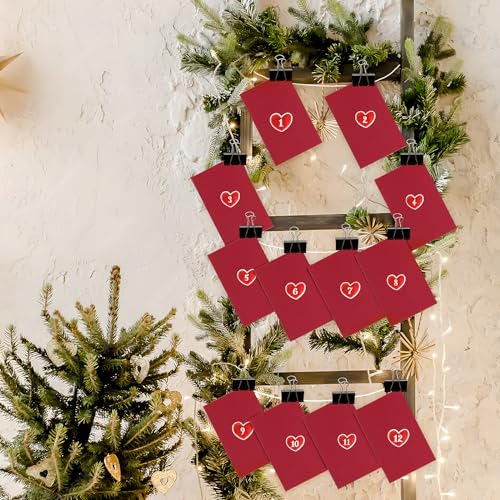 BHGT Adventskalender Karte für Paare 24 Warum Ich Dich Liebe Adventskalender Füllung Weihnachten Geschenke für Ihn Sie Partner Rubbelkarten Liebe Karte Liebesgeschenke für Jahrestag
