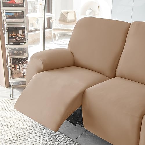 Funda suave para silla reclinable protector de sofá lavable 4 plazas 4