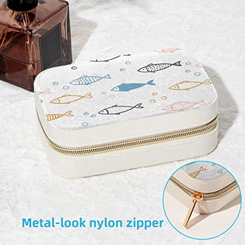 Boîte à bijoux poisson voyage pour ranger bagues sans nœud - 7
