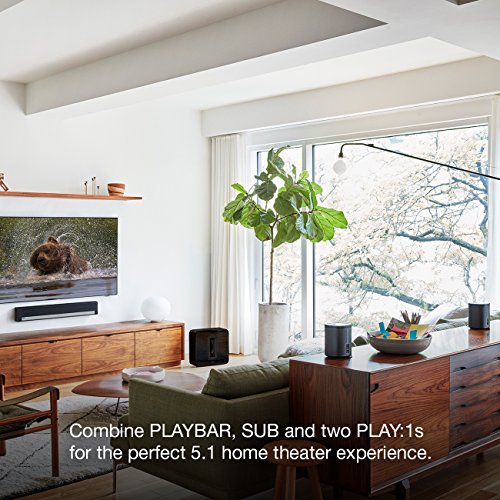 Sonos 5.1 Home Theater System PLAYBAR, SUB, PLAY:1 Wireless Rears Combination - Thumbnail 2