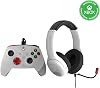 Paquete PDP Radial Blanco: Controlador alámbrico avanzado REMATCH y audífonos alámbricos AIRLITE - Xbox Series X|S, Xbox One y PC Windows 10/11 1