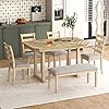 Amazon.com - 6-Piece Dining Table Set for 6 Rectangular Kitchen Table ...