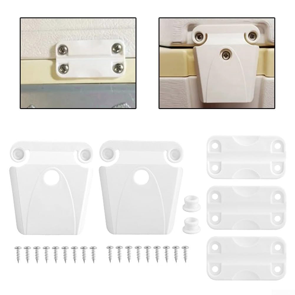 Kit di chiusure e cerniere di ricambio per refrigeratori Igloo da 50 165 litri, include viti in acciaio inossidabile per un fissaggio sicuro e una maggiore durata del raffreddamento