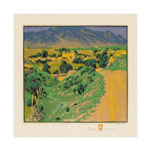 Toile vintage du sud-ouest Gustave Baumann pour sublimer la décoration murale de votre bureau