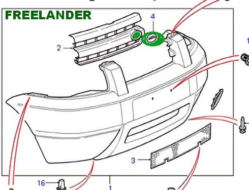 Land Rover Genuine Front Grille Name Plate Range Rover LR3 Freelander Range Rover Sport OEM DAG100330 New