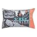 NoJo Universal Jurassic World Into The Wild Grey, White, Orange and Aqua T. Rex 4 Piece Toddler Bed Set - Comforter, Fitted Bottom Sheet, Flat Top Sheet and Reversible Pillowcase