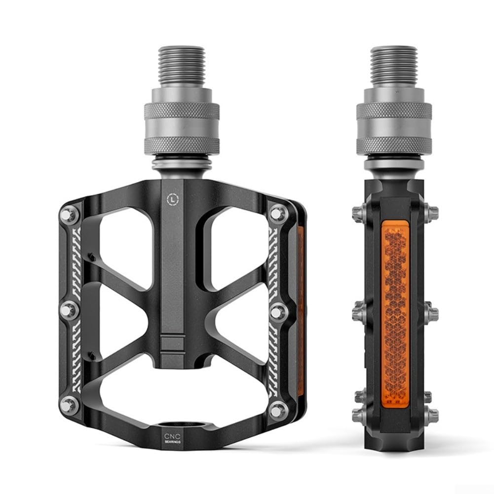 for Quick Release Bike Pedals with 3 Bearings for Folding Bikes