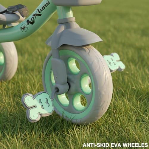 Image of Tricycle for Kids, Tricycles for Kids 2 to 5 Years Boys and Girls, Cycle for 1+ Children, Bike with EVA Tech Wheels, Super, Sea Green