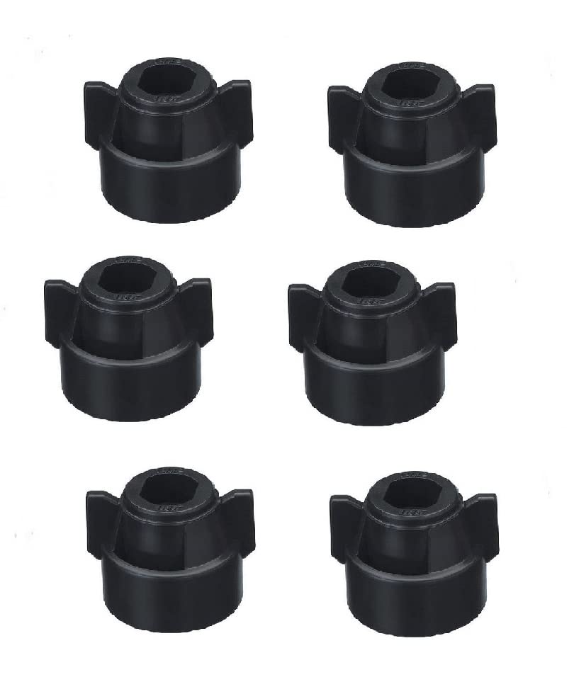 Pack of 6 - Quick TeeJet Black Nylon Cap for TJ60, AI, SJ3, DGTJ & More Farmer Bob's Parts CP114442-1-NY