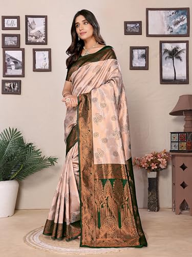 Image of Avantika Fashion Women's Kanjivaram Soft Silk Banarasi Sarees With Blouse Piece For Women