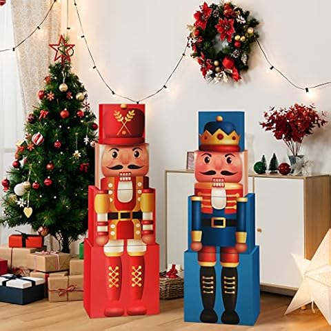 Juego de cajas de regalo apilables de Navidad Cover