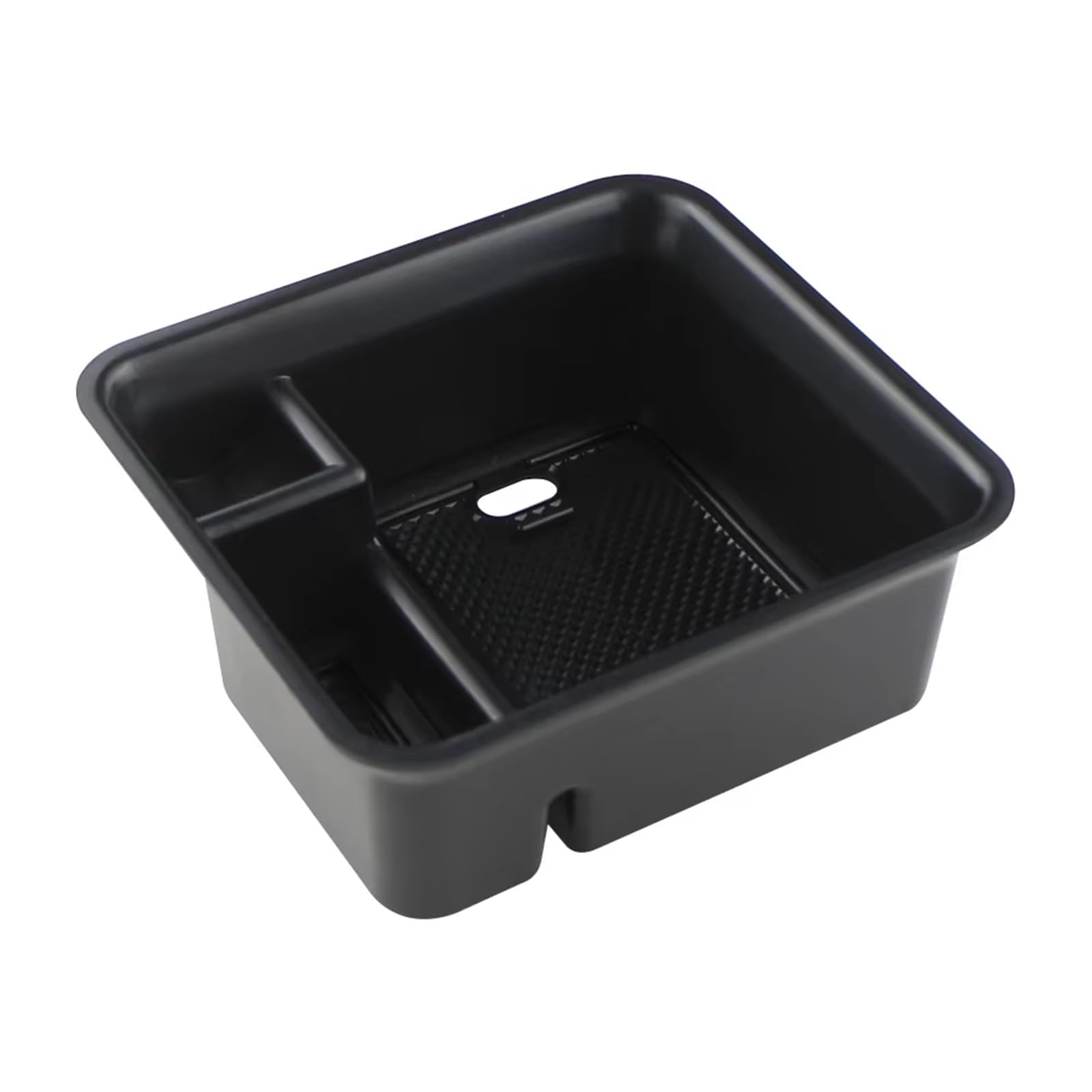 HNDZCYSMGS Boot Organiser Compatible With VW For T-Cross 2018-2024 Armrest Storage Box Tray ABS Car Container Organizer Accessories