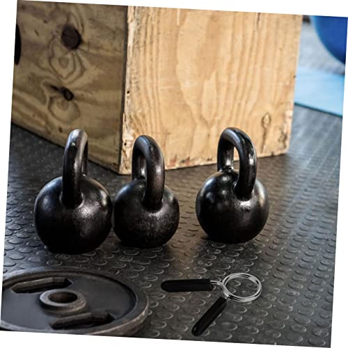 balacoo 4Pcs Bar Spring Collars Durable Spring Clips for Weightlifting Powerlifting and Cross Fit Material Secure Fit for Gym Dumbbells and Barbells