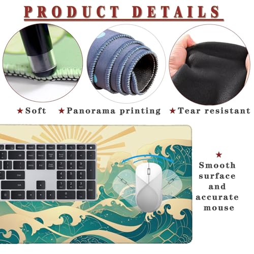 Tapis de souris XL imperméable pour résoudre le manque d'espace de glisse