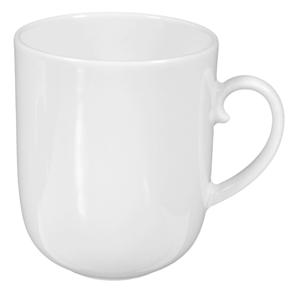 Seltmann Rondo/Liane Porzellan Kaffeetasse Weiß, 0,21 Liter – Spülmaschinen- & Mikrowellengeeignet, Durchmesser 10,2 Cm