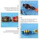 4Pcs Fisch Tank Taucher Dekoration Und Schatz Boxen Set Harz Modell Menschen Schwimmer Scuba Diver Menschen Figuren DIY Sand Tabelle Layout
