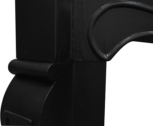 Vista 5 de Creative Co-Op Chimenea victoriana, color negro