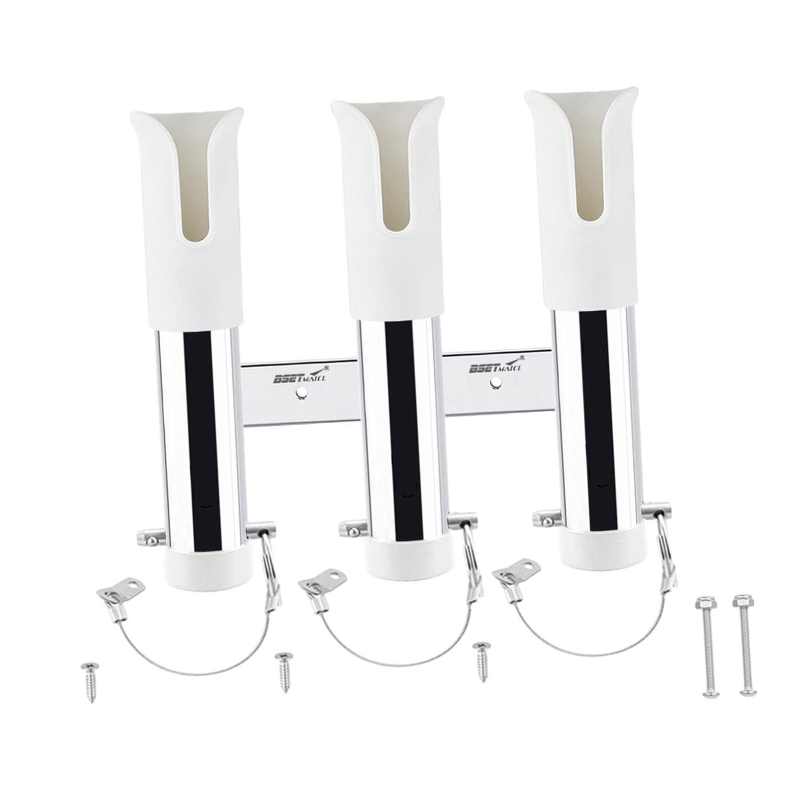 YIJU Marine Fishing Rod Holder Rack for Boat and Trailer , White