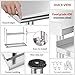 Atelicf All-Stainless Steel Prep Table, 30 X 48 Inches, with Rounded-Corner Backsplash and Adjustable Undershelf, Heavy-Duty for Outdoor Use,Restaurants,Hotels,Workshops,Kitchens,Gardens, and Garages
