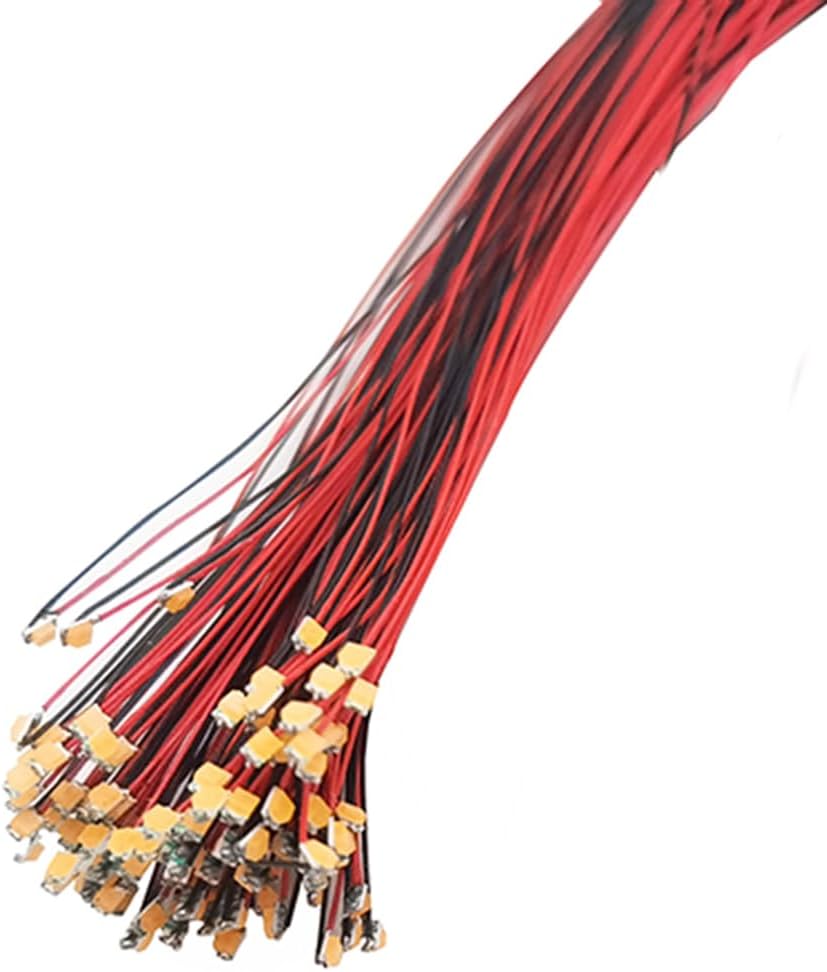 20pcs Prewired 0805 UV Surface Mounted Devices LED Light Emitting Diode Wire Length 30cm DC2.8-3V Micro Soldered Mini LED Light