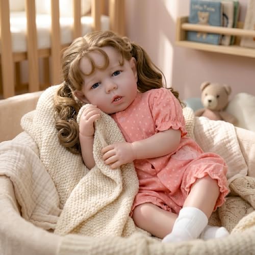 Muñeca bebé realista 50 cm cuerpo suave tronco de tela miniatura 3