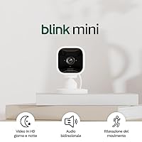 Blink Mini - Videocamera di sicurezza intelligente per interni