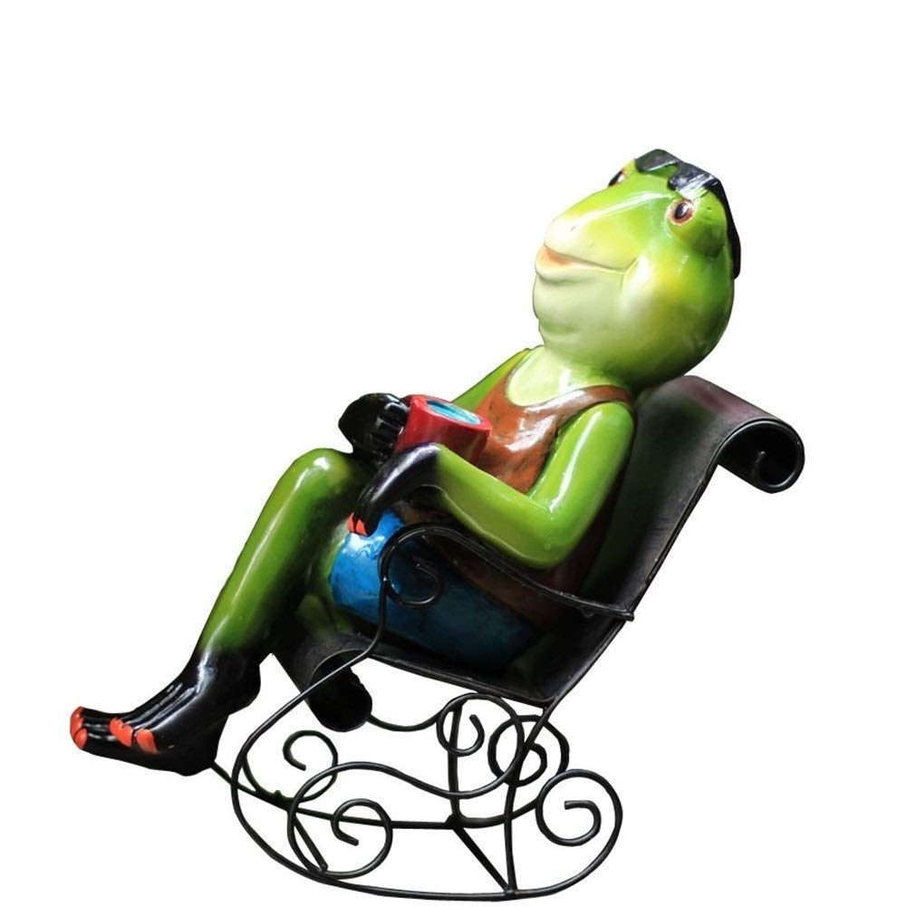 Posągi i rzeźby ogrodowe Żywica na świeżym powietrzu Żaba Dekoracja ogrodowa Rzeźba zwierząt Na świeżym powietrzu Kreatywny Dziedziniec Taras Ogrodnictwo Pulpit Amerykański Bar Miękkie ozdoby (kolor: