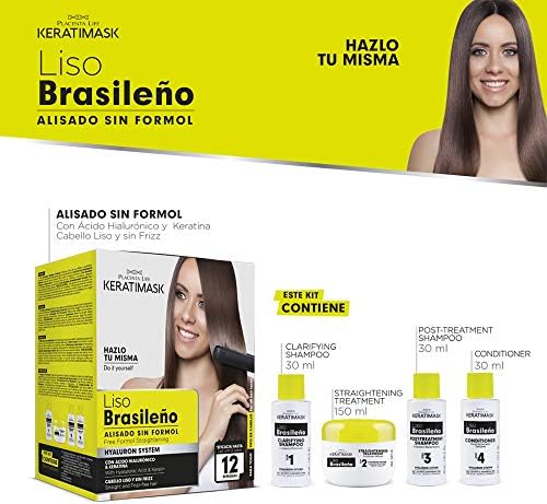Be Natural - Brazilian Keratimask Straightening Kit - Long Lasting Professional Results
